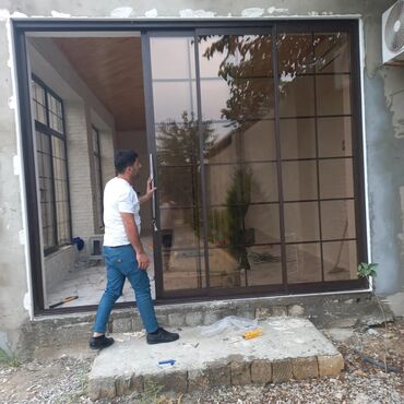 Plastik pəncərələr: Yeni İkiqat şüşə paketi Plastik pəncərə, Еni: 1000 sm, Uzunluğu: 1000 sm, Pulsuz quraşdırma — 5