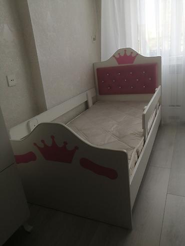 uşağ yatagi: Uşaq çarpayısı – “Princess” dizaynı - Rəng: ağ gövdə, çəhrayı — 2