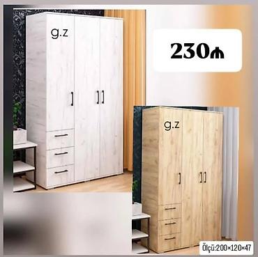 Üçqapılı paltar şkafı – 200×120×47 sm - Material: laminat/MDF üslublu lalafo.az -da Üçqapılı paltar şkafı – 200×120×47 sm - Material: laminat/MDF üslublu