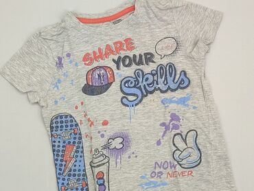 kurtka narciarska chłopięca: T-shirt, Little kids, 5-6 years, 110-116 cm, condition - Very good