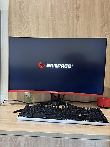 Monitorlar: Rampage oyun monitoru Curved və Pivot 165 hz 27 inch gaming fhd - Əyri — 1