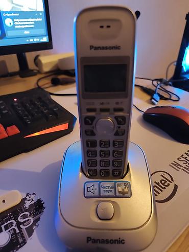 televizor kontakt home: Panasonic simsiz ev telefonu və baza stansiyası Brend:Panasonic — 1