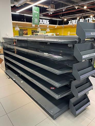 Витрины: Витрины, стеллажи, полки торговые металлические б/у, полка магазинная — 9