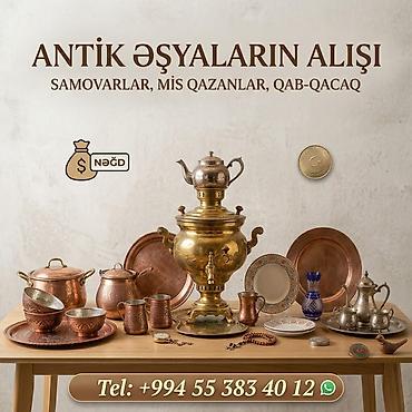 samovar alışı: Antik əşyaların alışı - Samovarlar (müxtəlif ölçü və materiallarda) - — 1