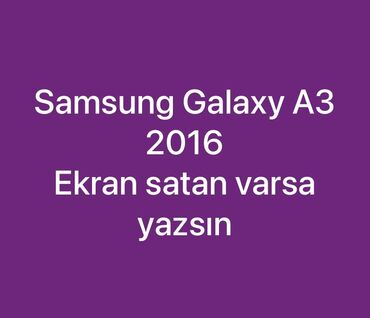 4s platasi: Samsung Galaxy A3 2016, 16 GB, rəng - Bej, Zəmanət, Kredit, Qırıq