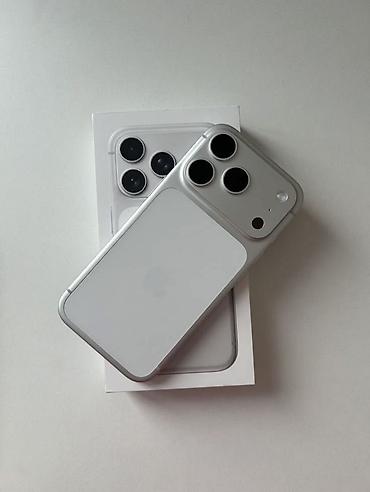 iphone cs: IPhone 17 Pro, Новый, 512 ГБ, Серебристый, Коробка, Зарядное устройство, Защитное стекло — 1