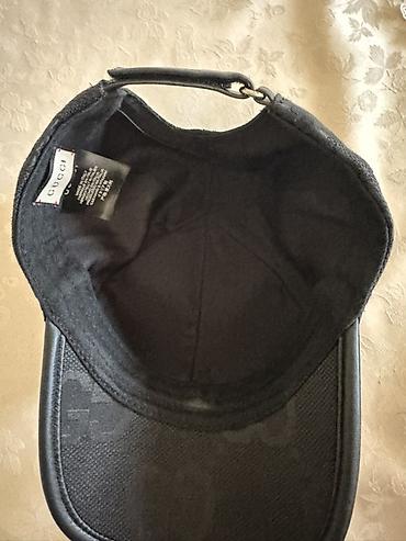 geyin: Kepka, Gucci, İşlənmiş, rəng - Qara, One size — 3