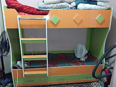 Балдар эмереги: Балдар үчүн эки ярустуу, Колдонулган, ЛДСП, түсү - Ток сары — 3