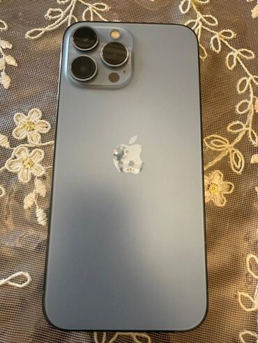 iphone 13 pro islenmis: IPhone 13 Pro Max, 128 GB, Mavi, Barmaq izi, Face ID, Sənədlərlə