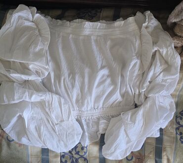 Bluze: Guess, S (EU 36), Jednobojni, bоја - Bela — 4