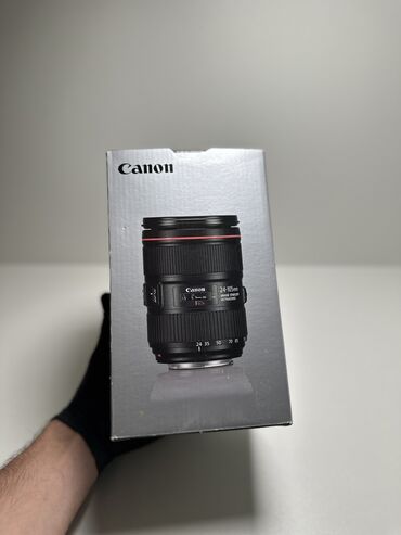 Fotokameralar: - Canon EF 24-105mm f/4L IS II USM (2-ci versiya) - Linza yenidir