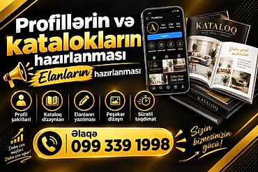 reklam meneceri nedir: Xidmət: Profil və kataloq hazırlanması, elanların yazılması və dizaynı — 1