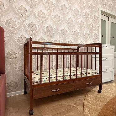 Кровати: Детская кроватка «Аделина» - Классическая деревянная кроватка на — 1