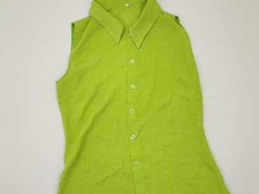 zielone bluzki z bufiastymi rękawami: Сорочка жіноча, S, стан - Хороший