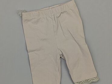 beżowe legginsy skórzane: Legginsy, 6-9 m, stan - Dobry