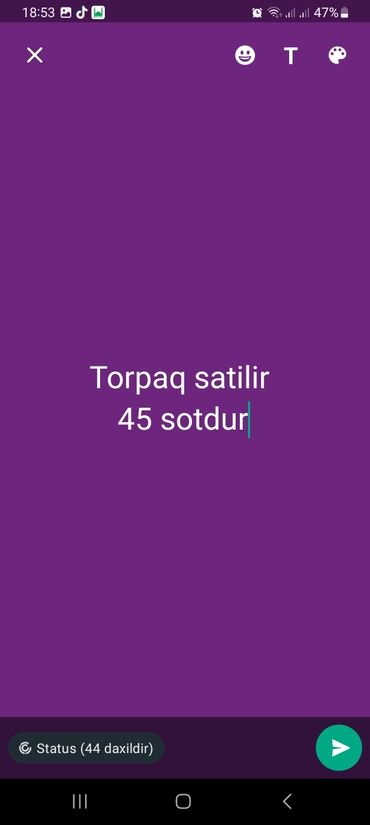 lenkeran torpaq sahesi: 45 sot, Kənd təsərrüfatı, Mülkiyyətçi