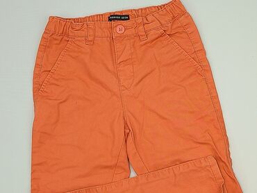 Trousers for kids 7 years, condition - Satisfying, pattern - Monochromatic, color - Orange