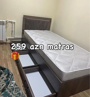ortopedik doşek: Tək nəfərlik çarpayı və matras dəsti - Ölçü: tək nəfərlik (şəkildəki — 1