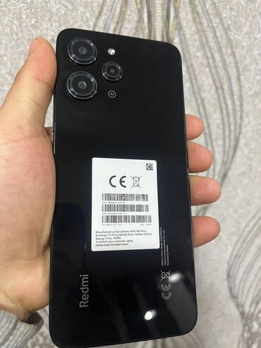 xiaomi redmi note 6 pro qiymeti: Xiaomi Redmi 12, 128 GB, rəng - Qara, 
 İki sim kartlı, Barmaq izi