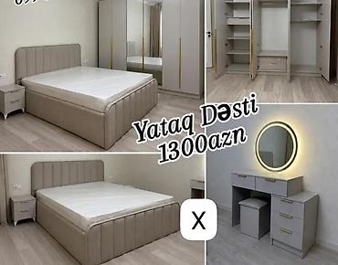 Yataq Dəsti – 1300 AZN Komplekt: - Yumşaq başlıqlı iki nəfərlik