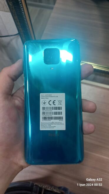 ucuz telefonlar islenmis: Xiaomi Redmi Note 9 Pro, 64 ГБ, цвет - Синий, 
 Отпечаток пальца, Две SIM карты, Face ID