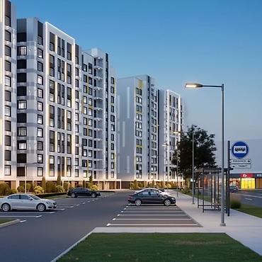 кочмон сити: 2 комнаты, 78 м², Кок-Жар ж/м Элитка, 11 этаж, ПСО (под самоотделку) — 3