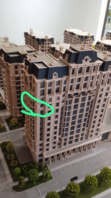 11 микрорайон квартира: 3 комнаты, 122 м², Элитка, 11 этаж, ПСО (под самоотделку)