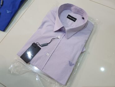 massimo dutti muške košulje: Shirt Long sleeves, XL (EU 54), Giorgio Armani, color - Pink, Cotton