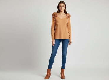 bluzka na jedno ramie hm: H&M, Bluzka damska, rozmiar M
