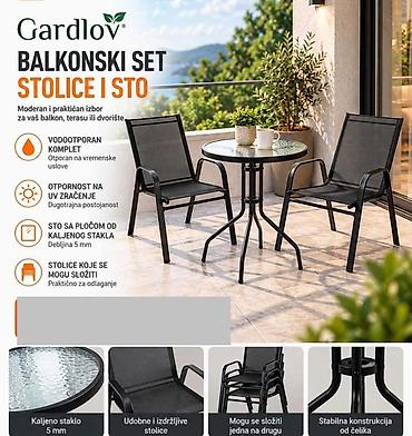 🖤 GARDLOV BALKONSKI SET – 2 STOLICE + STO Uredite balkon, terasu ili na lalafo.rs 🖤 GARDLOV BALKONSKI SET – 2 STOLICE + STO Uredite balkon, terasu ili