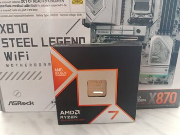 Modemlər və şəbəkə avadanlıqları: Prosessor AMD Ryzen 7 > 4 GHz, 8 nüvə, Yeni