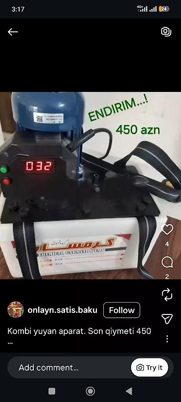 pec yuyan aparat: Məhsul: Kombi və radiator sistemini yuma aparatı (ERYIL seti) Təsvir — 7