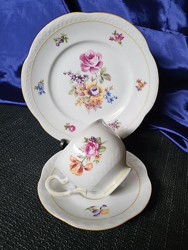 Ostali antikviteti: Set 1948 do 1968g.Volkstedt Pastorale Istocna Nemacka. Trodelni — 5