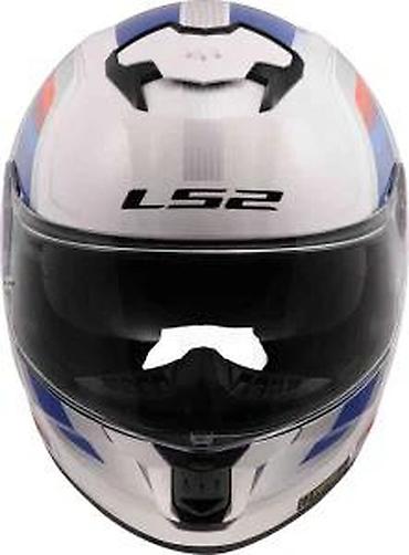 Oprema za bicikliste: LS2 Stream II integralna moto kaciga – bela sa sportskim — 16