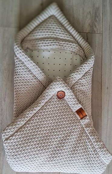 пеленка кокон: Вязаный конверт для новорождённого loomknits -Модель: конверт-одеяло — 3