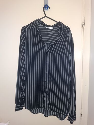 markirane muske kosulje: Terranova, M (EU 38), Polyester, Stripes, color - Black