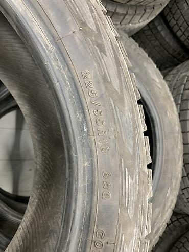 Шины 225 / 55 / R 18, Зима, Б/у, Комплект, Легковые, Япония, Yokohama