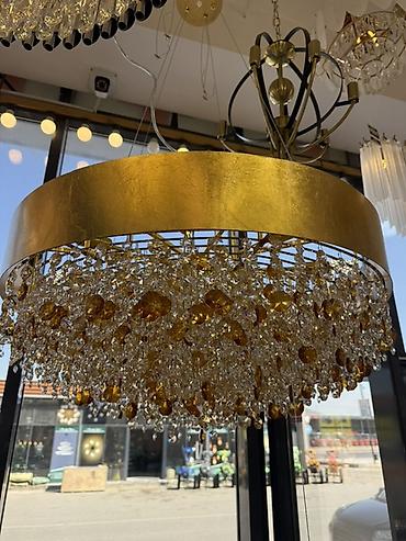 İşıqlandırma: Çılçıraq, 10 və daha çox lampa, Metal — 1