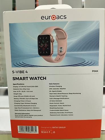 goy su: Euroacs S-VIBE 4 ağıllı saat – 1.8" IPS Full Touch (240x280) ekran — 3