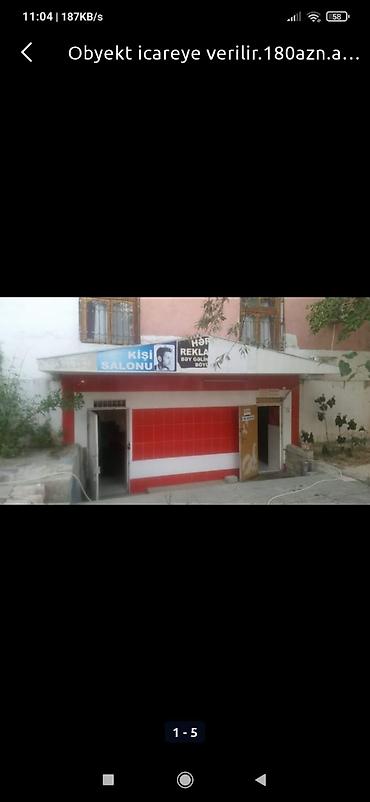 obyekt salon: Obyekt icareye verilir. anbar emalatxana kimi yararlidirm 2 otaq var — 1