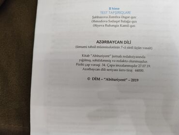 Tədris ədəbiyyatı: ABITURUENT KITABLARI — 15