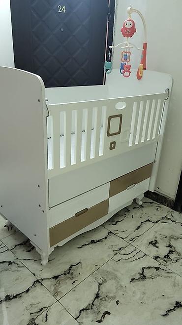 Beşiklər: Uşaq beşiyi – çoxfunksiyalı model - Rəng: ağ və bej kombinasiya - — 3