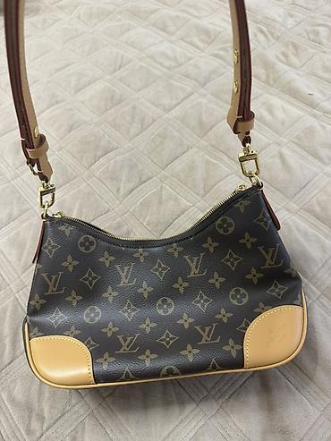 pari: Сумка Louis Vuitton Monogram (коричневый канвас) кожаная брендовая не — 1