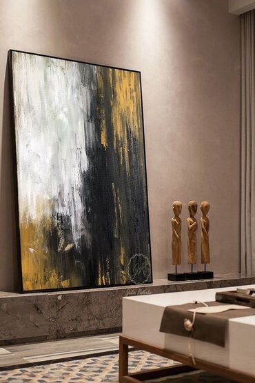 Dizayn, layihə: Modern. Abstrakt janr. Tək tablo. Müasir interyerdə mütləqdir, çünki — 9