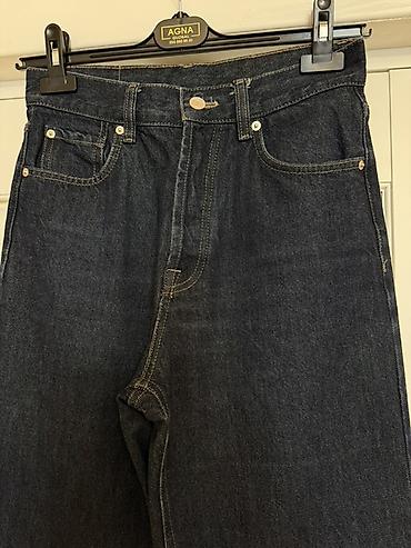 Джинсы: Massimo Dutti kişilər üçün cins şalvar - Rəng: tünd mavi (indigo) - — 2