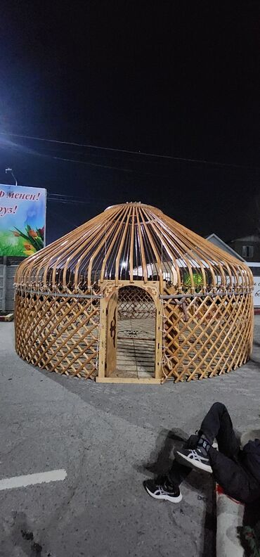Аренда юрт: Аренда юрты, Каркас Деревянный, 85 баш, Стулья, Казан, С полом — 9