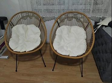 dormeo pokrivaci: Dve moderne lounge stolice u stilu Acapulco. - Konstrukcija: metalne — 1