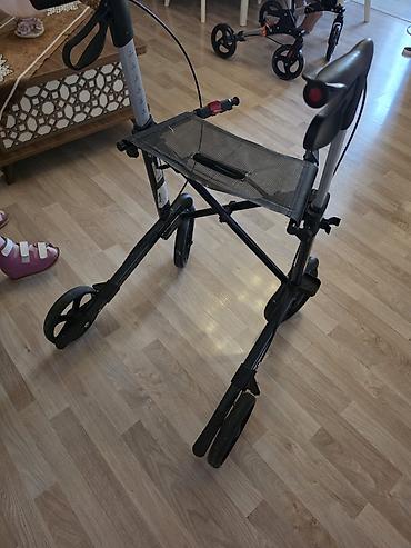 Ходунки, костыли, трости, роллаторы: Yüngül qatlana bilən rollator (gəzinti arabası) - 4 təkərli, manevr — 2