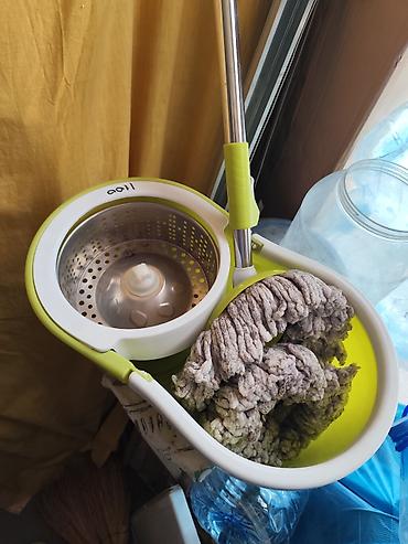 Чарбалык товарлар: Ведро-швабра с центрифугой (spin mop) для мытья полов. Комплектация и — 1