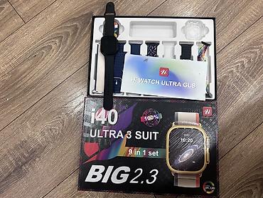Hi Watch Ultra GLS – i40 Ultra 3 Suit (9-in-1 set) Xüsusiyyətlər: -